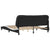 Bed Frame without Mattress "Hvar" Black and White 180x200 cm King Faux Leather
