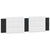 Bed Frame without Mattress "Zadar" Black and White 180x200 cm King Faux Leather