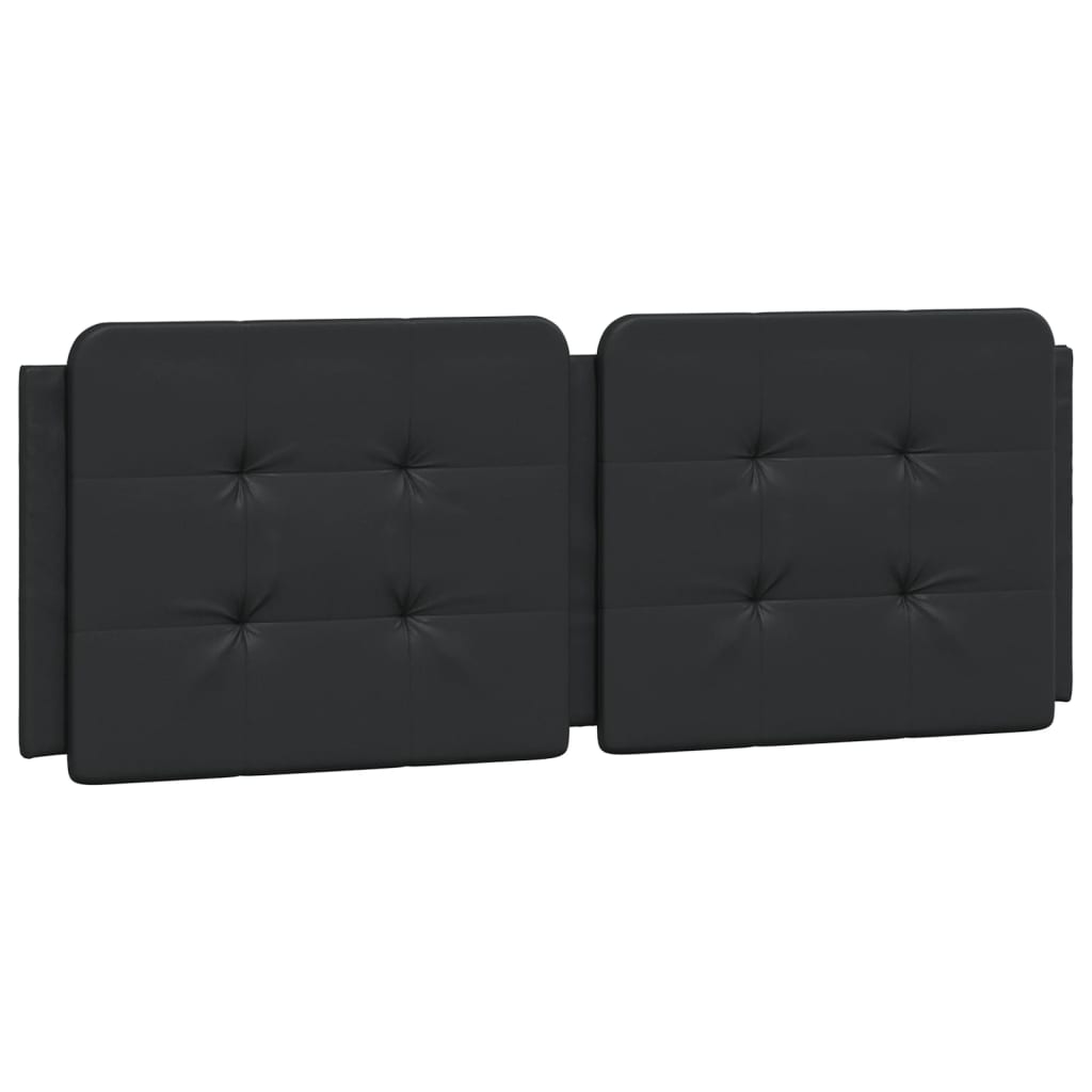 Bed Frame without Mattress "Zadar" Black 137x190 cm Double Faux Leather