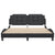 Bed Frame without Mattress Black 152x203 cm Queen Faux Leather