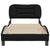 Bed Frame without Mattress Black 90x190 cm Fabric