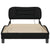 Bed Frame without Mattress Black 107x203 cm King Single Fabric