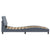 Bed Frame without Mattress "Hankor" Dark Grey 107x203 cm King Single Velvet