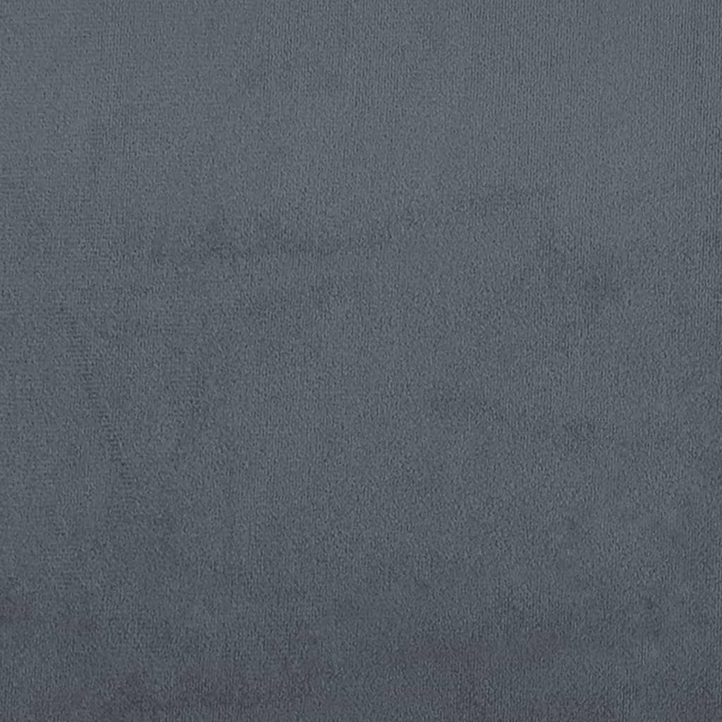 Bed Frame without Mattress "Hankor" Dark Grey 107x203 cm King Single Velvet