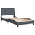 Bed Frame without Mattress Dark Grey 107x203 cm King Single Velvet