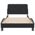 Bed Frame without Mattress Black 107x203 cm King Single Velvet