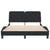 Bed Frame without Mattress Black 137x187 cm Double Velvet