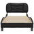 Bed Frame without Mattress "Hvar" Black 90x190 cm Faux Leather
