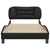 Bed Frame without Mattress Black 107x203 cm King Single Faux Leather