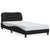 Bed Frame without Mattress Black 107x203 cm King Single Faux Leather