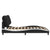 Bed Frame without Mattress "Hvar" Black and White 180x200 cm King Faux Leather