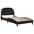 Bed Frame without Mattress Black 107x203 cm King Single Faux Leather