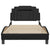 Bed Frame without Mattress Black 107x203 cm King Single Faux Leather