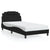 Bed Frame without Mattress Black 107x203 cm King Single Faux Leather