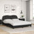 Bed Frame without Mattress Black 152x203 cm Queen Faux Leather