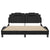 Bed Frame without Mattress Black 152x203 cm Queen Faux Leather