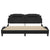 Bed Frame without Mattress Black 183x203 cm King Faux Leather