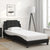 Bed Frame without Mattress Black 107x203 cm King Single Faux Leather