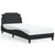 Bed Frame without Mattress Black 107x203 cm King Single Faux Leather