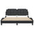 Bed Frame without Mattress Black 152x203 cm Queen Faux Leather