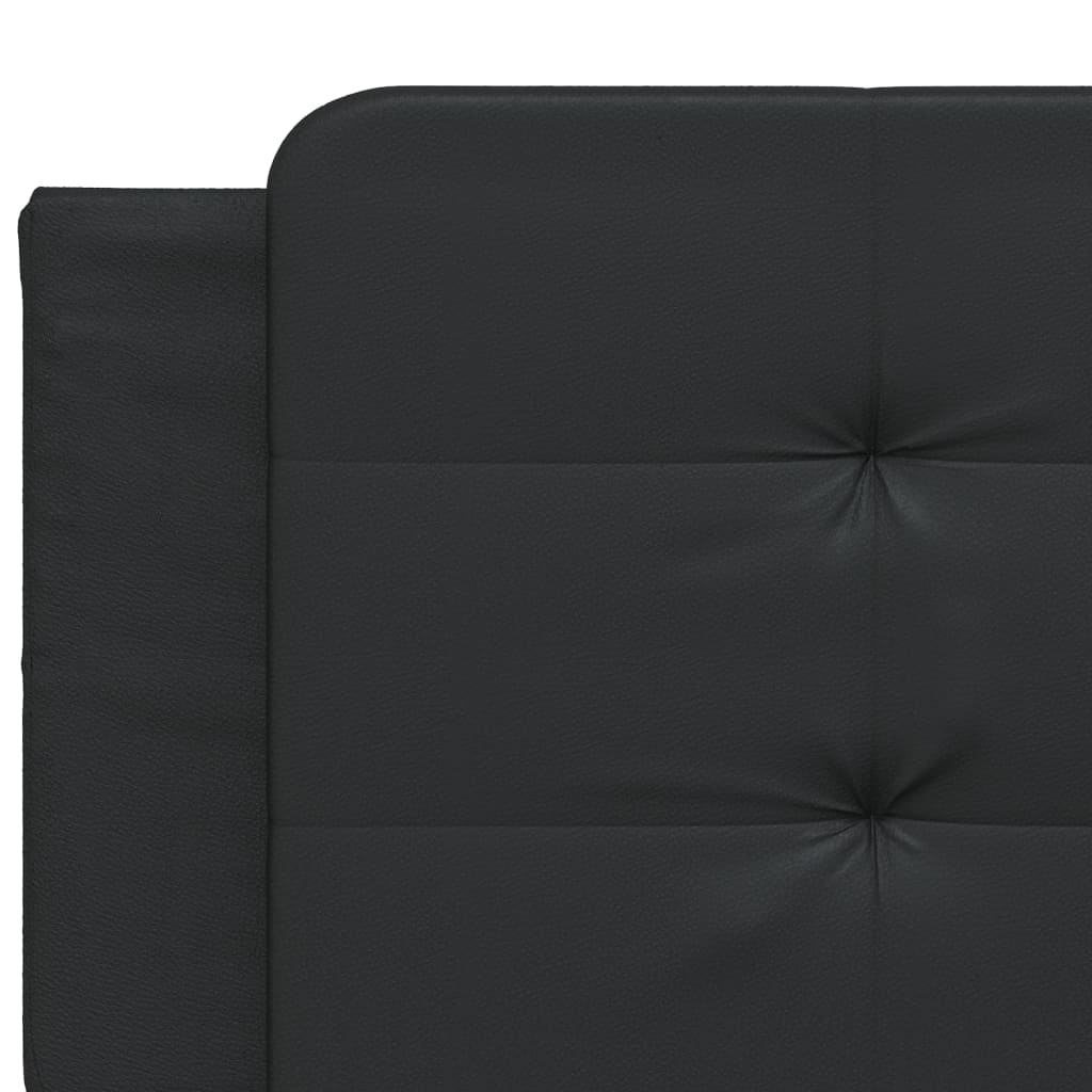 Bed Frame without Mattress "Zadar" Black 152x203 cm Queen Fabric