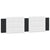 Bed Frame without Mattress "Zadar" Black and White 180x200 cm King Fabric