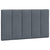 Bed Frame with LED without Mattress "Hanko" Dark Grey 90x190 cm Velvet