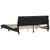 Bed Frame with LED without Mattress "Hanko" Black 180x200 cm King Velvet