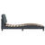 Bed Frame with LED without Mattress Dark Grey 90x190 cm Velvet