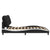Bed Frame with LED without Mattress "Hvar" Black and White 180x200 cm