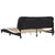 Bed Frame with LED without Mattress "Hvar" Black and White 180x200 cm