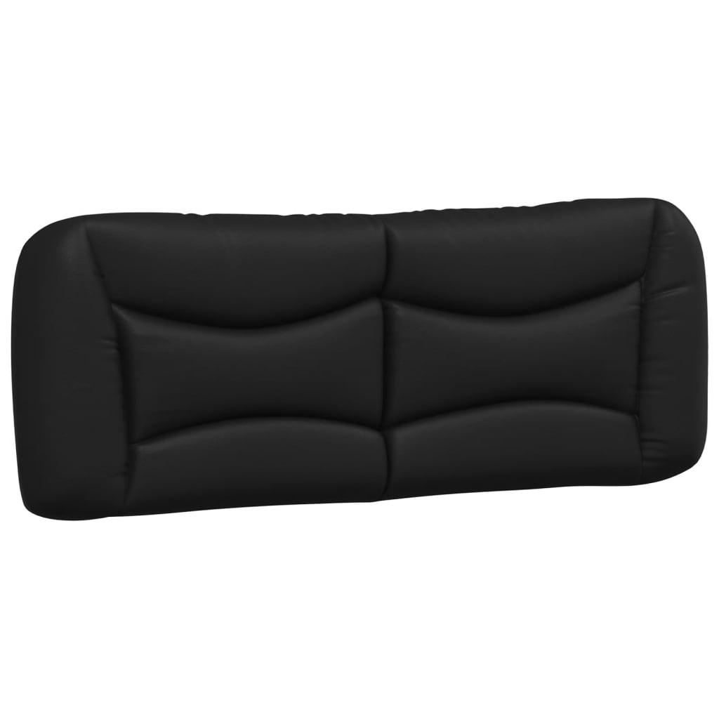 Bed Frame with LED without Mattress "Hvar" Black 137x190 cm Double