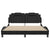 Bed Frame with LED without Mattress Black 152x203 cm Queen