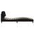 Bed Frame with LED without Mattress "Hvar" Black 90x190 cm Fabric