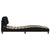 Bed Frame with LED without Mattress "Hvar" Black 107x203 cm King Single Fabric