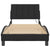 Bed Frame with LED without Mattress "Hanko" Black 90x190 cm Velvet