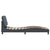 Bed Frame with LED without Mattress Dark Grey 90x190 cm Velvet