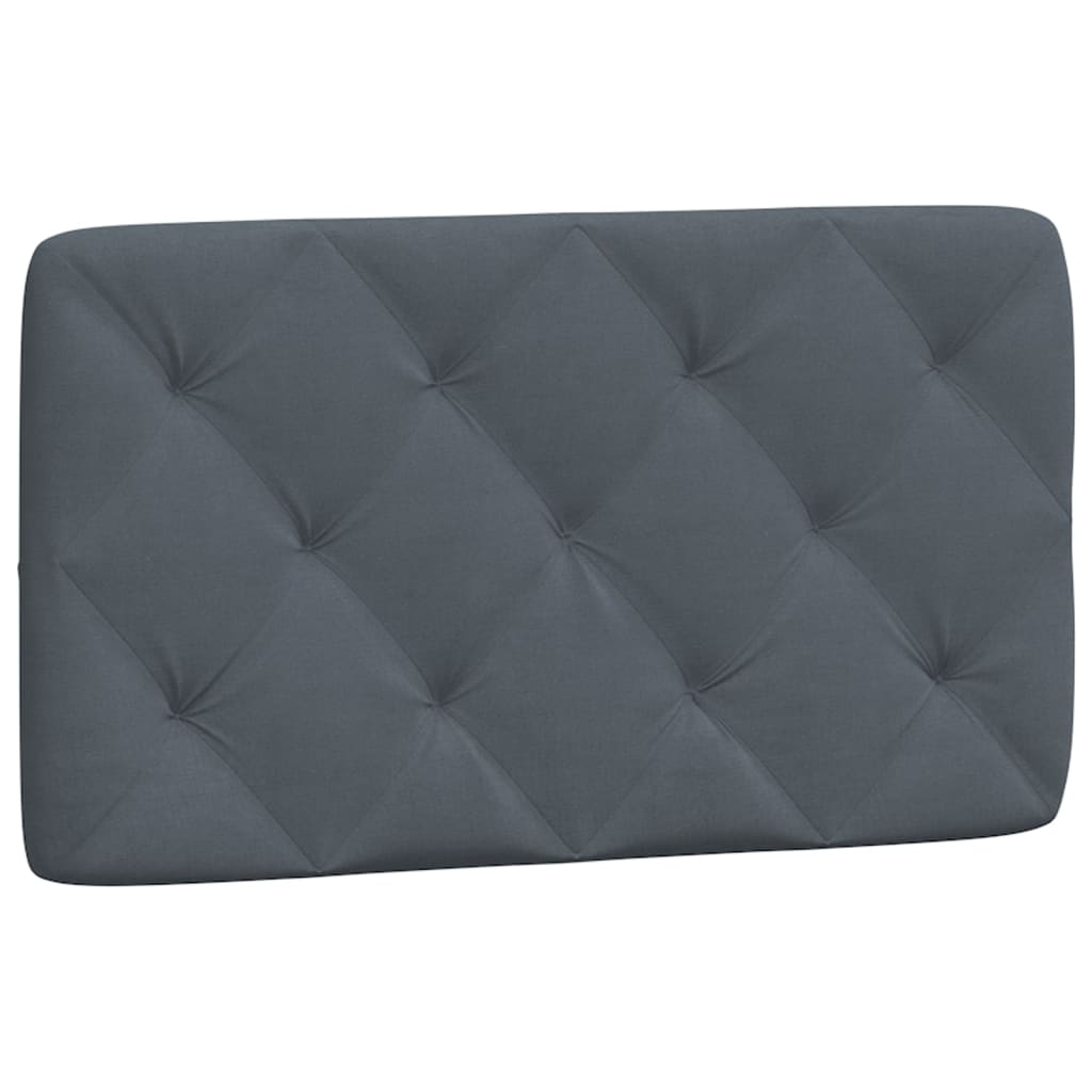 Bed Frame with LED without Mattress Dark Grey 90x190 cm Velvet