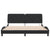Bed Frame with LED without Mattress Black 180x200 cm Velvet