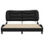 Bed Frame with LED without Mattress Black 152x203 cm Queen