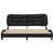 Bed Frame with LED without Mattress Black 183x203 cm King