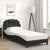 Bed Frame "Viana" with LED without Mattress Black 90x190 cm