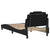 Bed Frame "Viana" with LED without Mattress Black 90x190 cm
