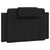 Bed Frame "Viana" with LED without Mattress Black 90x190 cm