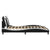 Bed Frame "Viana" with LED without Mattress Black and White 180x200 cm