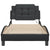 Bed Frame with LED without Mattress "Zadar" Black 90x190 cm