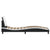 Bed Frame with LED without Mattress "Zadar" Black and White 107x203 cm