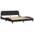 Bed Frame with LED without Mattress Black 183x203 cm King