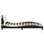 Bed Frame with LED without Mattress "Zadar" Black and White 180x200 cm