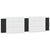 Bed Frame with LED without Mattress "Zadar" Black and White 180x200 cm